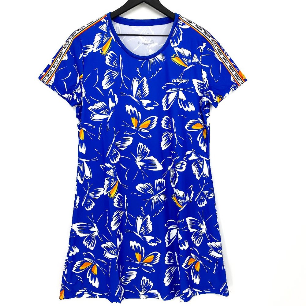 FARM RIO x ADIDAS Butterfly Mini Dress NWT